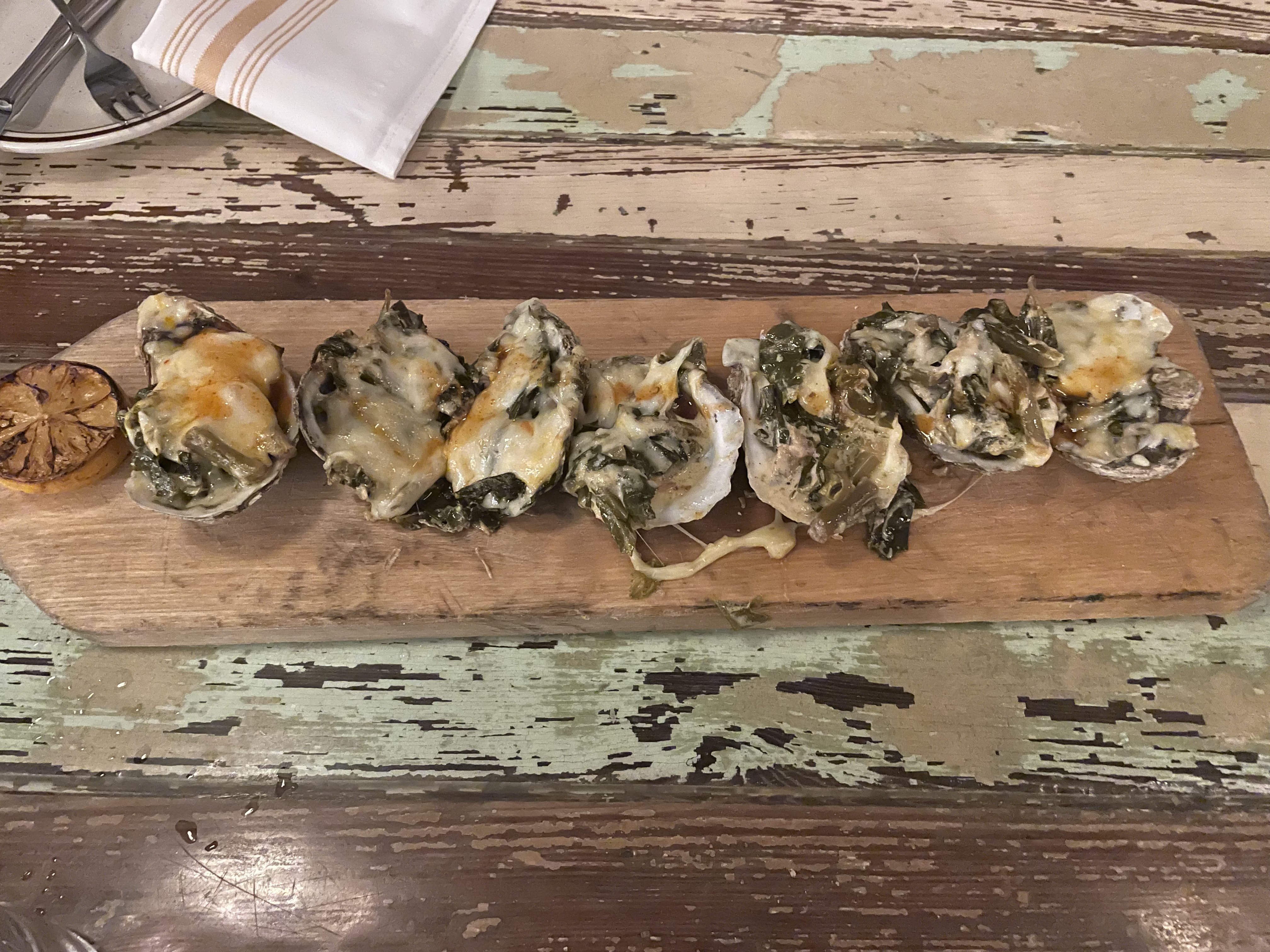 The best oysters I have ever had, in Savannah, Georgia.